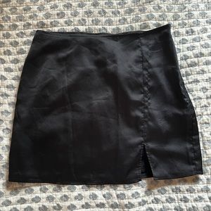 Black Abercrombie silk mini skirt